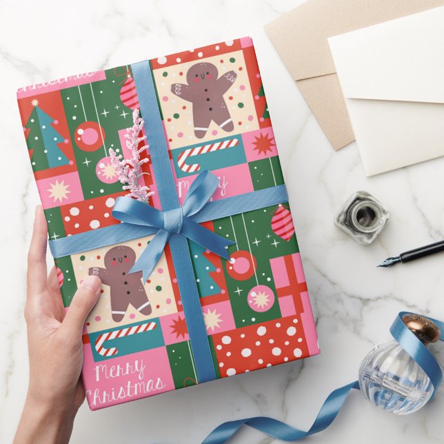 Xmas Geometrical Holiday Noel Christmas Wrapping Paper (Creator Uploaded)