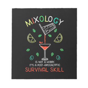 Xmas Gift Bartender Mixologist Notepad