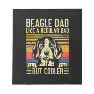 Xmas Gift Beagle Dog Dad Notepad