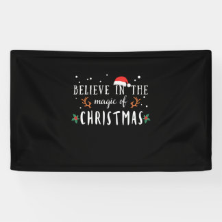 Xmas Gift Believe In The Magic Of Christmas Banner