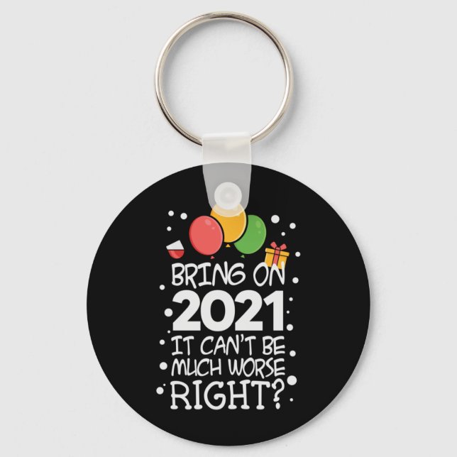 Xmas Gift Bring On 2021 Key Ring (Front)