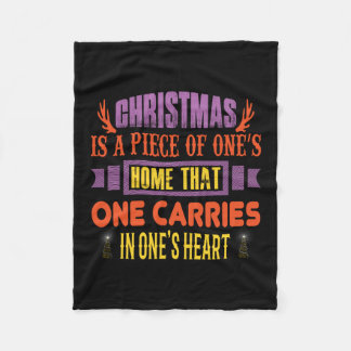Xmas Gift Christmas Is A Piece Fleece Blanket