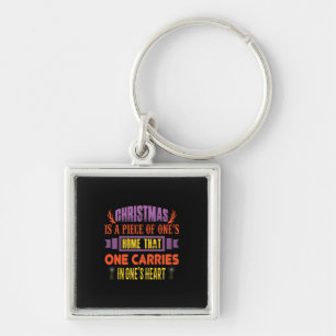 Xmas Gift Christmas Is A Piece Key Ring