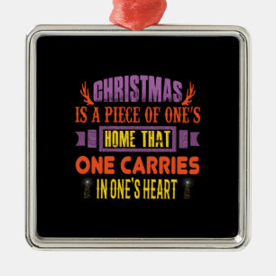Xmas Gift Christmas Is A Piece Metal Tree Decoration