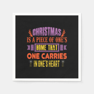 Xmas Gift Christmas Is A Piece Napkin