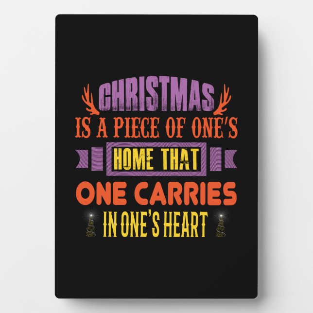 Xmas Gift Christmas Is A Piece Plaque (Front)