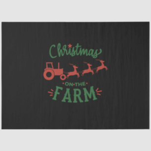 Xmas Gift Christmas On The Farm Tissue Paper