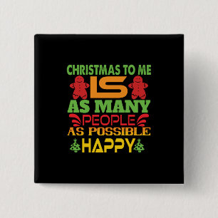 Xmas Gift Christmas To Me 15 Cm Square Badge