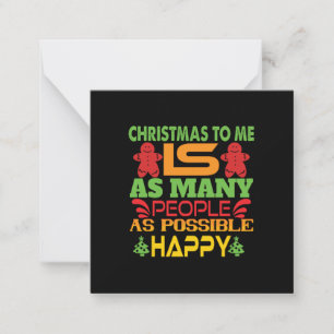 Xmas Gift Christmas To Me Card