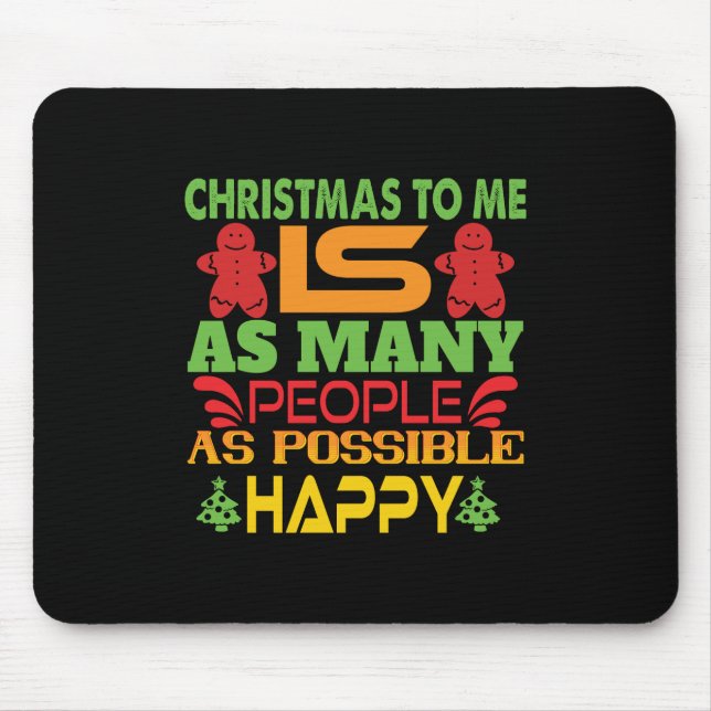 Xmas Gift Christmas To Me Mouse Mat (Front)