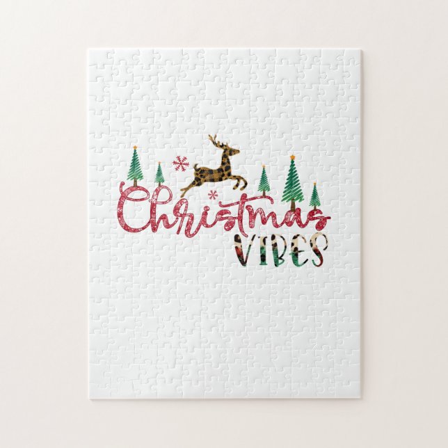 Xmas Gift Christmas Vibes Jigsaw Puzzle (Vertical)
