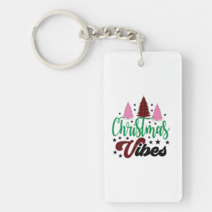 Xmas Gift Christmas Vibes Key Ring