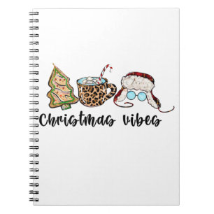 Xmas Gift Christmas Vibes Notebook