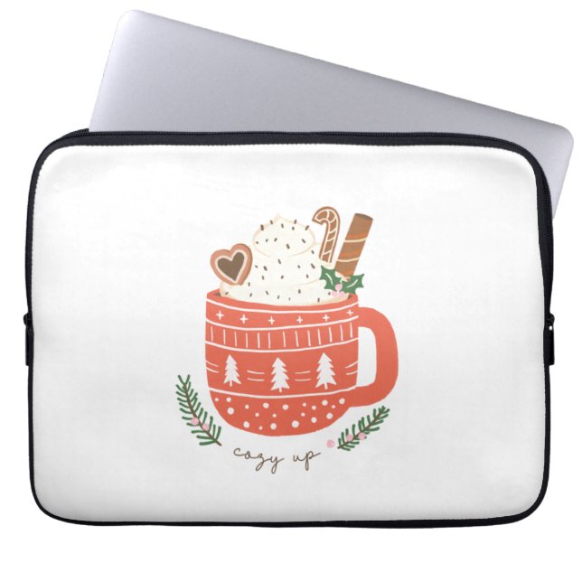 Xmas Gift Cosy Up Laptop Sleeve (Front)