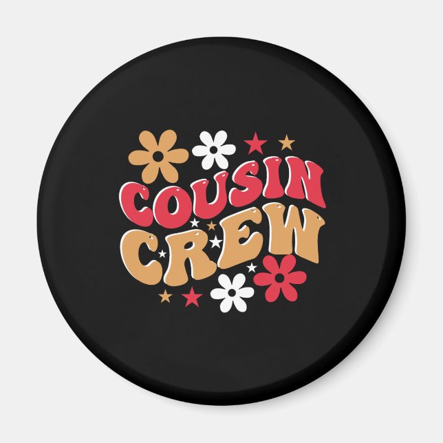 Xmas Gift Cousin Crew Magnet (Front)