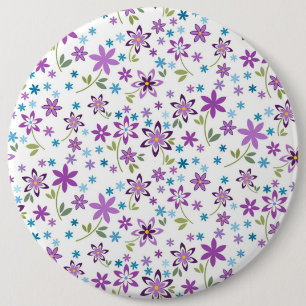 Xmas Gift Cute Floral Ditsy 6 Cm Round Badge