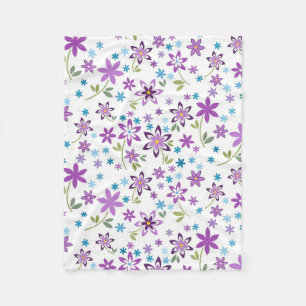 Xmas Gift Cute Floral Ditsy Fleece Blanket