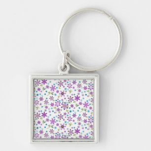 Xmas Gift Cute Floral Ditsy Key Ring