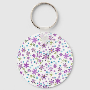 Xmas Gift Cute Floral Ditsy Key Ring