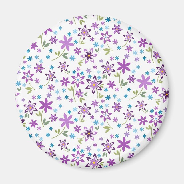 Xmas Gift Cute Floral Ditsy Magnet (Front)