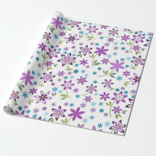 Xmas Gift Cute Floral Ditsy Wrapping Paper