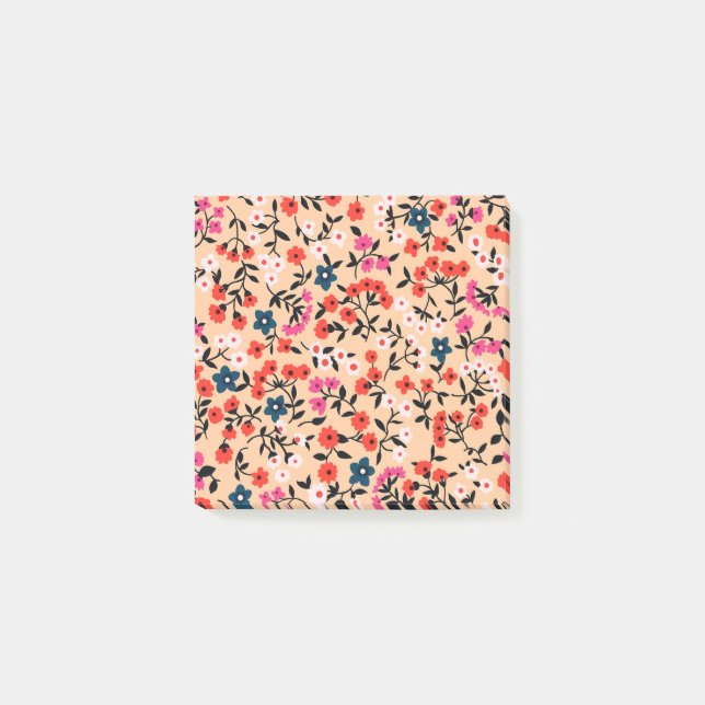 Xmas Gift Cute Small Flower Seamless Post-it Notes (Front)