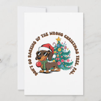 Xmas Gift Do Not Go Barking Invitation