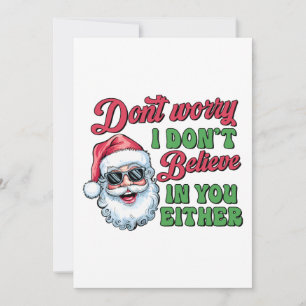 Xmas Gift Do Not Worry Invitation