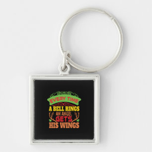Xmas Gift Everytime A Bell Rings Key Ring