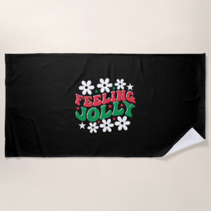 Xmas Gift Feeling Jolly Beach Towel