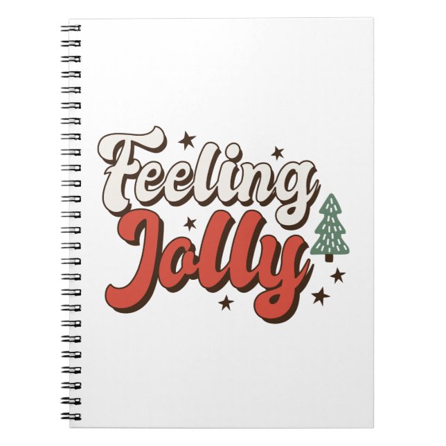 Xmas Gift Feeling Jolly Notebook (Front)