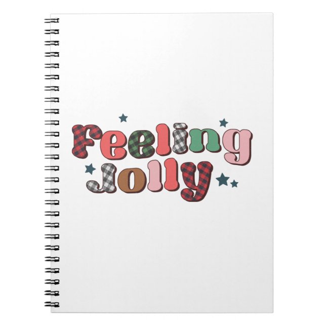 Xmas Gift Feeling Jolly Notebook (Front)