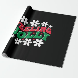 Xmas Gift Feeling Jolly Wrapping Paper