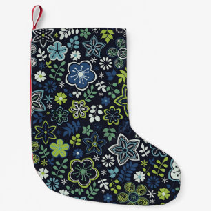 Xmas Gift Floral 3D Wall Art Small Christmas Stocking