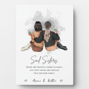 Xmas Gift for friends, Gift for soul Sister Plaque