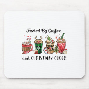 Xmas Gift Fueled By Coffee And Christmas Cheer Mouse Mat