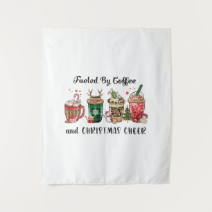 Xmas Gift Fuelled By Coffee And Christmas Cheer Tapestry