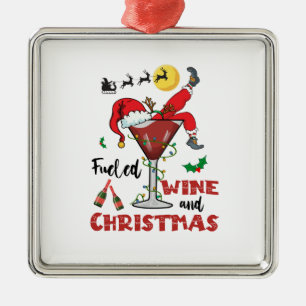 Xmas Gift Fuelled Wine And Christmas Metal Tree Decoration