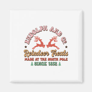 Xmas Gift Go Reindeer Treats Magnet
