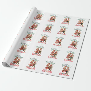 Xmas Gift Have A Holly Jolly Christmas Wrapping Paper