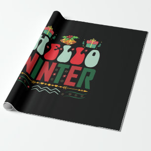 Xmas Gift Hello Winter Wrapping Paper