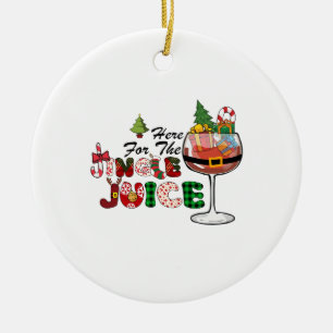Xmas Gift Here For The Jingle Juice Ceramic Tree Decoration