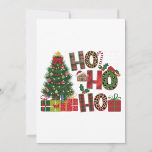Xmas Gift Ho Ho Ho Invitation