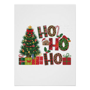 Xmas Gift Ho Ho Ho Poster