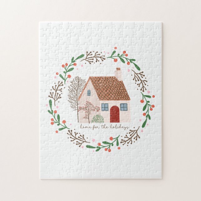 Xmas Gift Home For The Holiday Jigsaw Puzzle (Vertical)