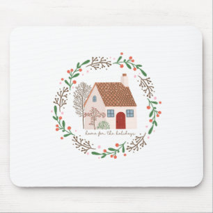 Xmas Gift Home For The Holiday Mouse Mat