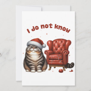 Xmas Gift I Do Not Know Invitation