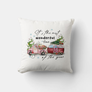 Xmas Gift It Is The Most Wonderful Time Cushion