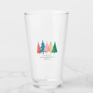Xmas Gift It Is The Most Wonderful Time Glass