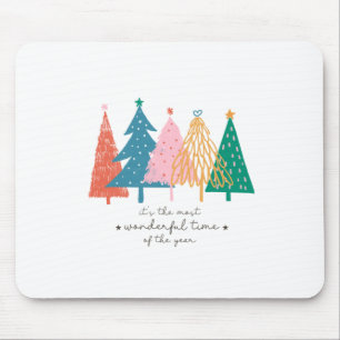 Xmas Gift It Is The Most Wonderful Time Mouse Mat